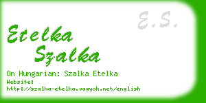 etelka szalka business card